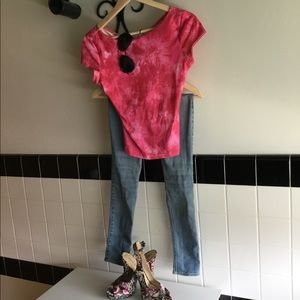 Pink top women Medium